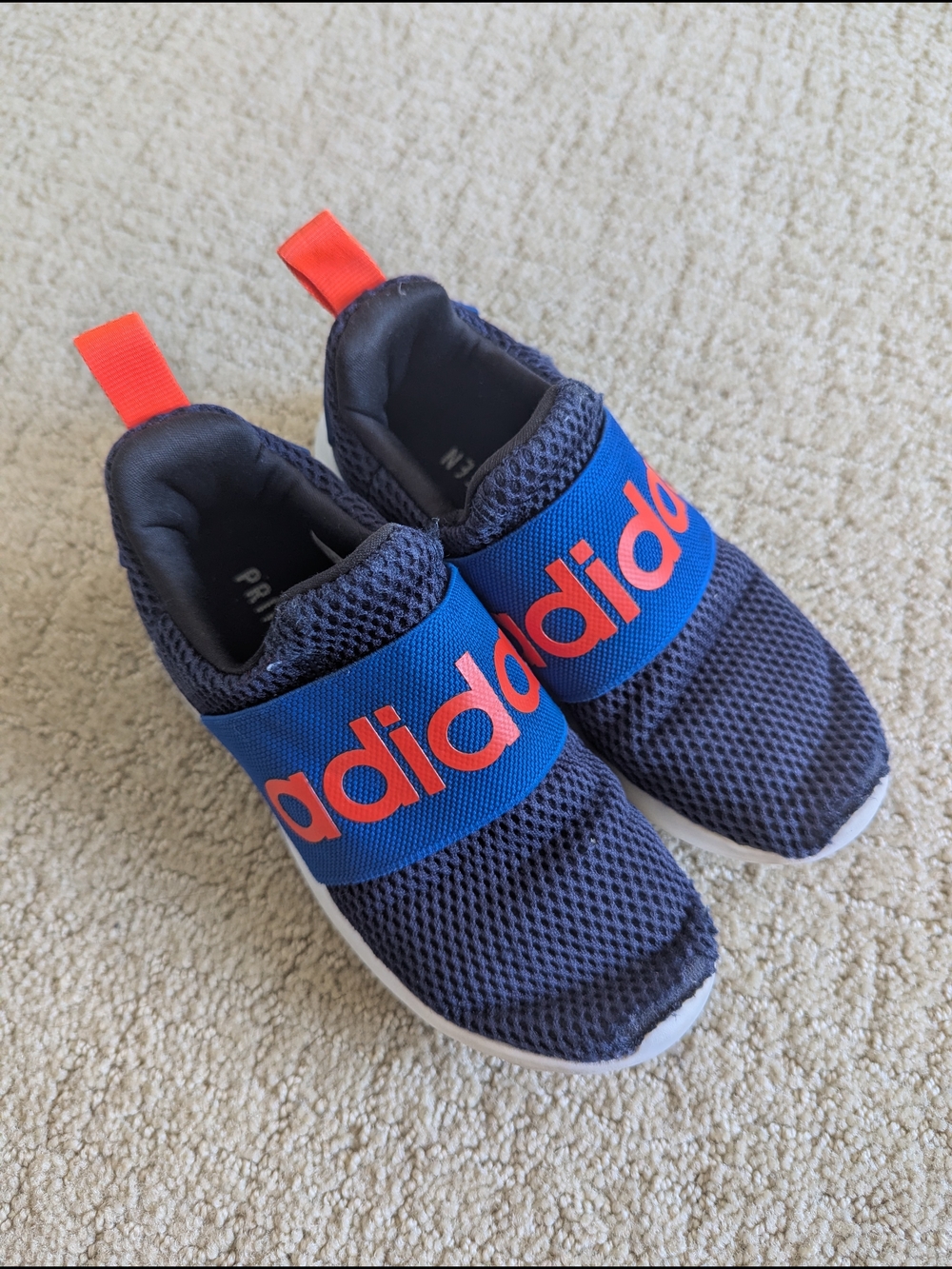 Adidas Lite Racer Adapt 4.0 Shoes Kids 12 Blue Athletic Sneakers Running Slip On